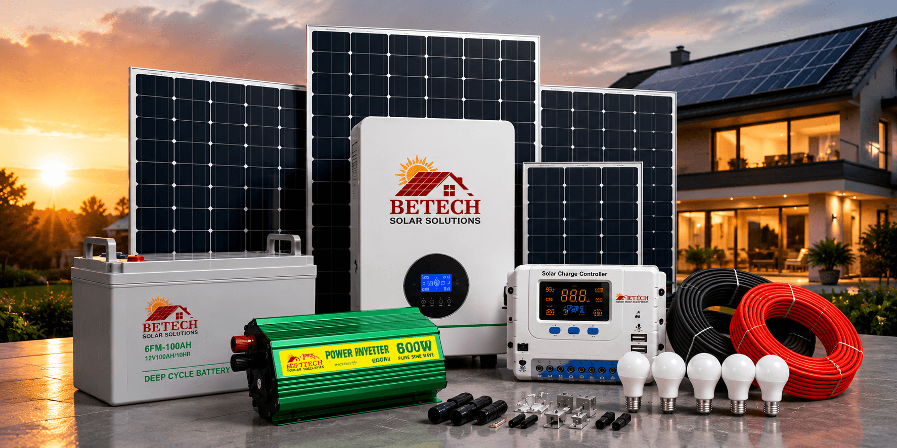 SRNE 10KW Lithium Solar Kit : SRNE 10.2KW Lithium Battery , SRNE 5KW Hybrid inverter , 620W Bifacial All weather Solar Panels , All installation Accessories  and Transportation Countrywide