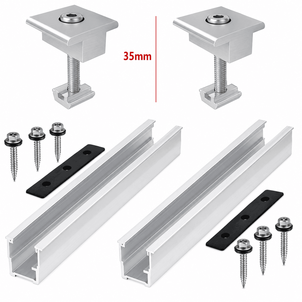 Mini rails with clamps